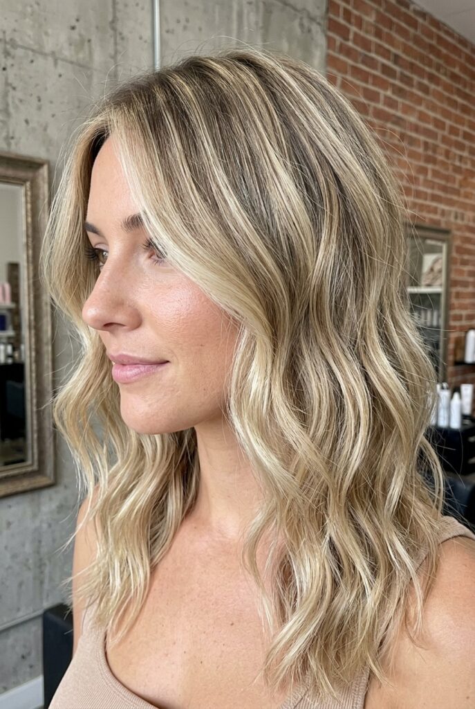 bronzed blonde warm creamy sun kissed hair color 2026 trend