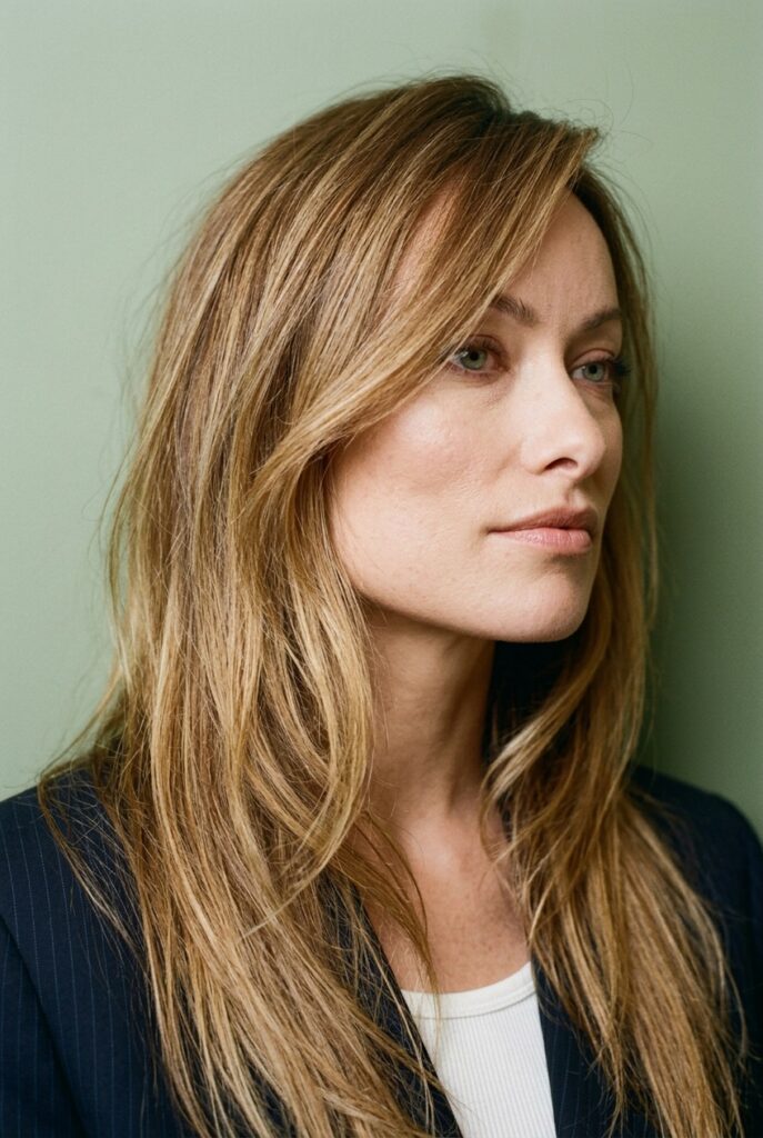 Long thick hair with butterfly layers for airy movement, shape, and fullness
