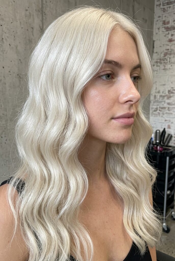 cloud dancer pearly white blonde hair pantone 2026 color