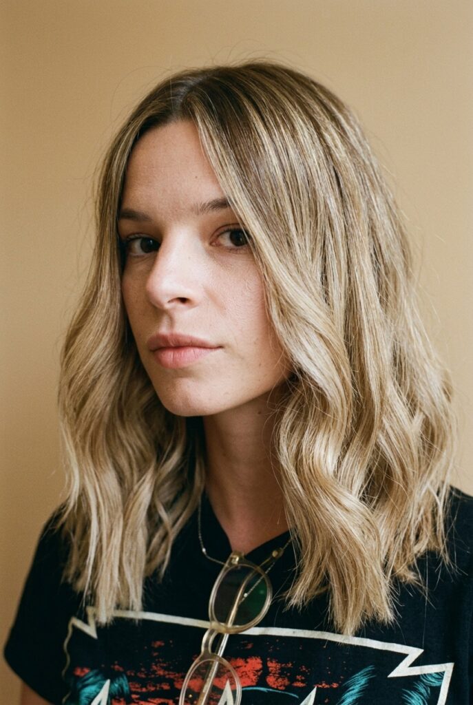 Long layers with internal weight removal on thick hair for easier styling
