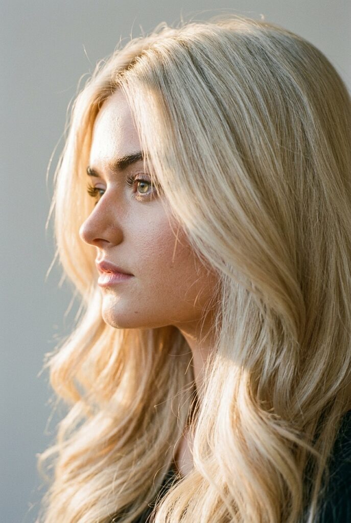 palomino blonde warm gold creamy ribbons winter hair color 2026
