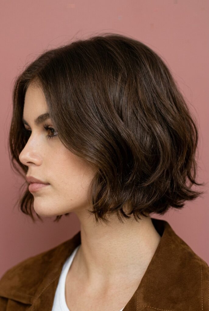 Short fine hair with soft layers for added body, shape, and lightweight texture